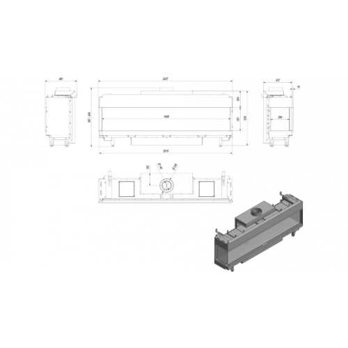 Газовая топка LEO/L/200/G31/37MBAR (баллонный газ)