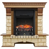 Каминокомплект Royal Flame Pierre Luxe шампань (дуб)+Fobos FX Black